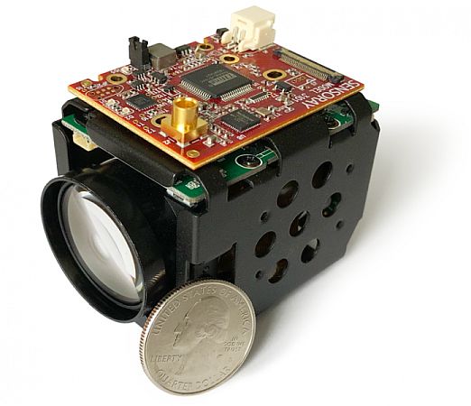 SENSORAY Model 3101 mounted on a block camera