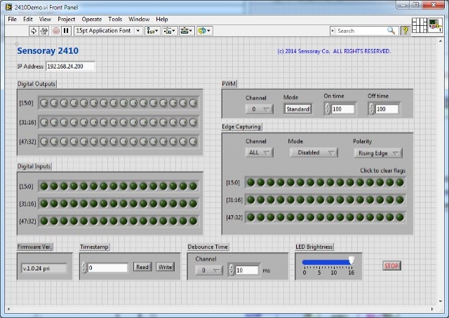 SENSORAY Labview demo