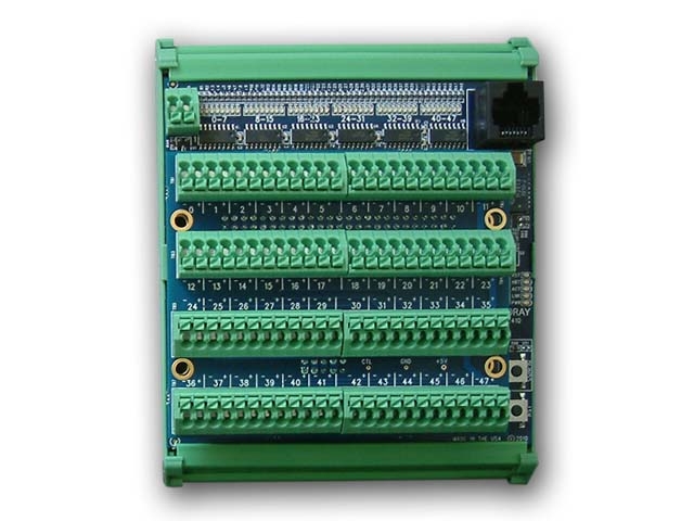 Model 2410TA zero-footprint, top-mounting termination board Model 2410TA zero-footprint, top-mounting termination board