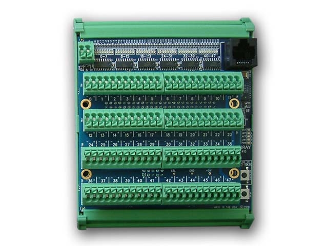 Model 2410TA zero-footprint, top-mounting termination board