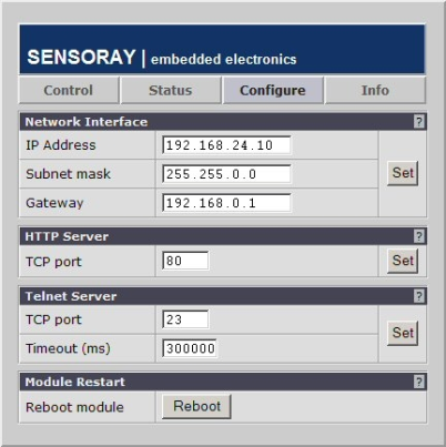 SENSORAY Model 2410 screenshot